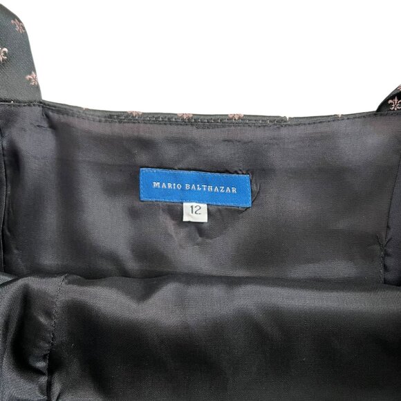 Vintage Mario Balthazar Womens Satin Whimsygoth Coquette‎ Bustier Top Black 12 - Picture 8 of 12